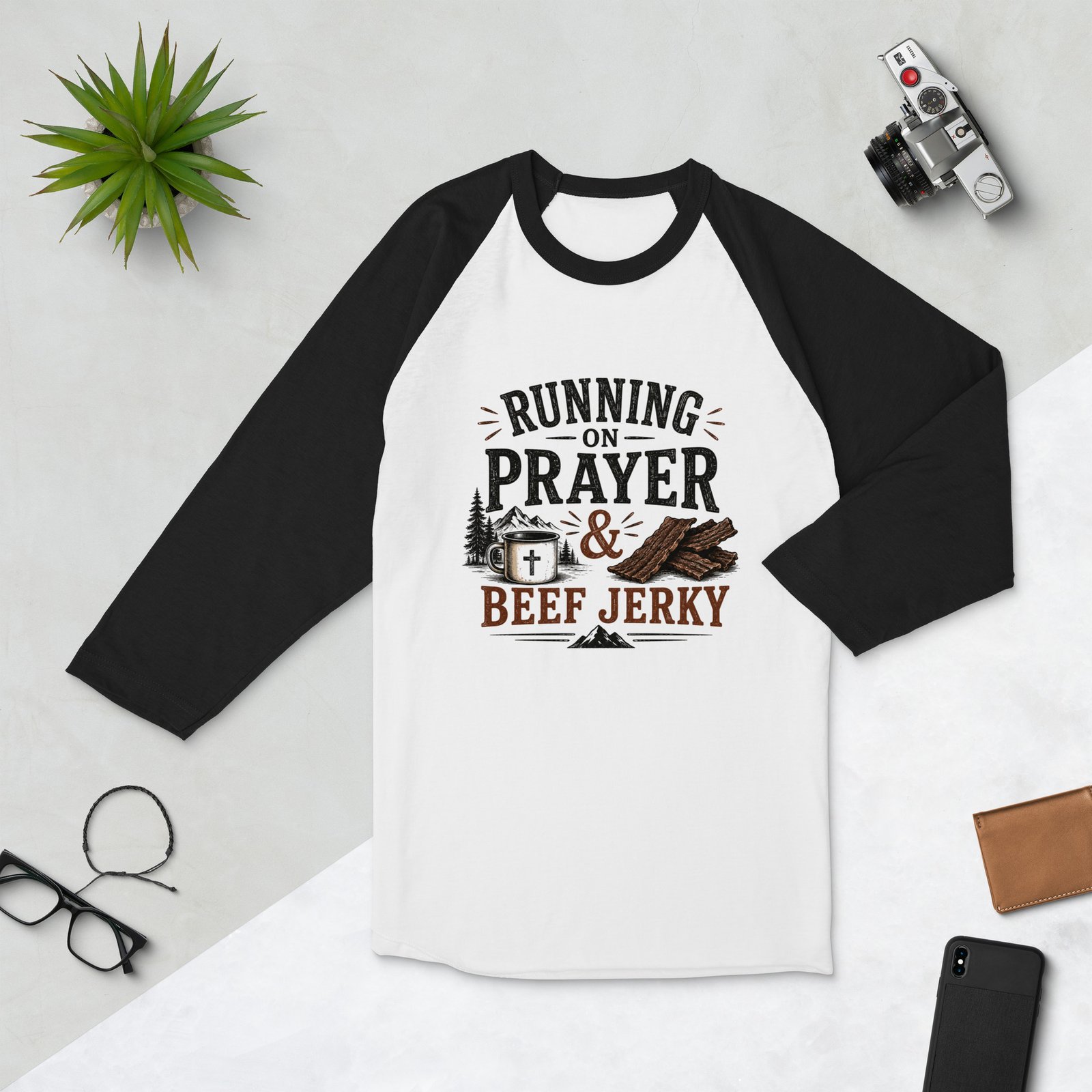 3/4 sleeve raglan shirt - Image 9