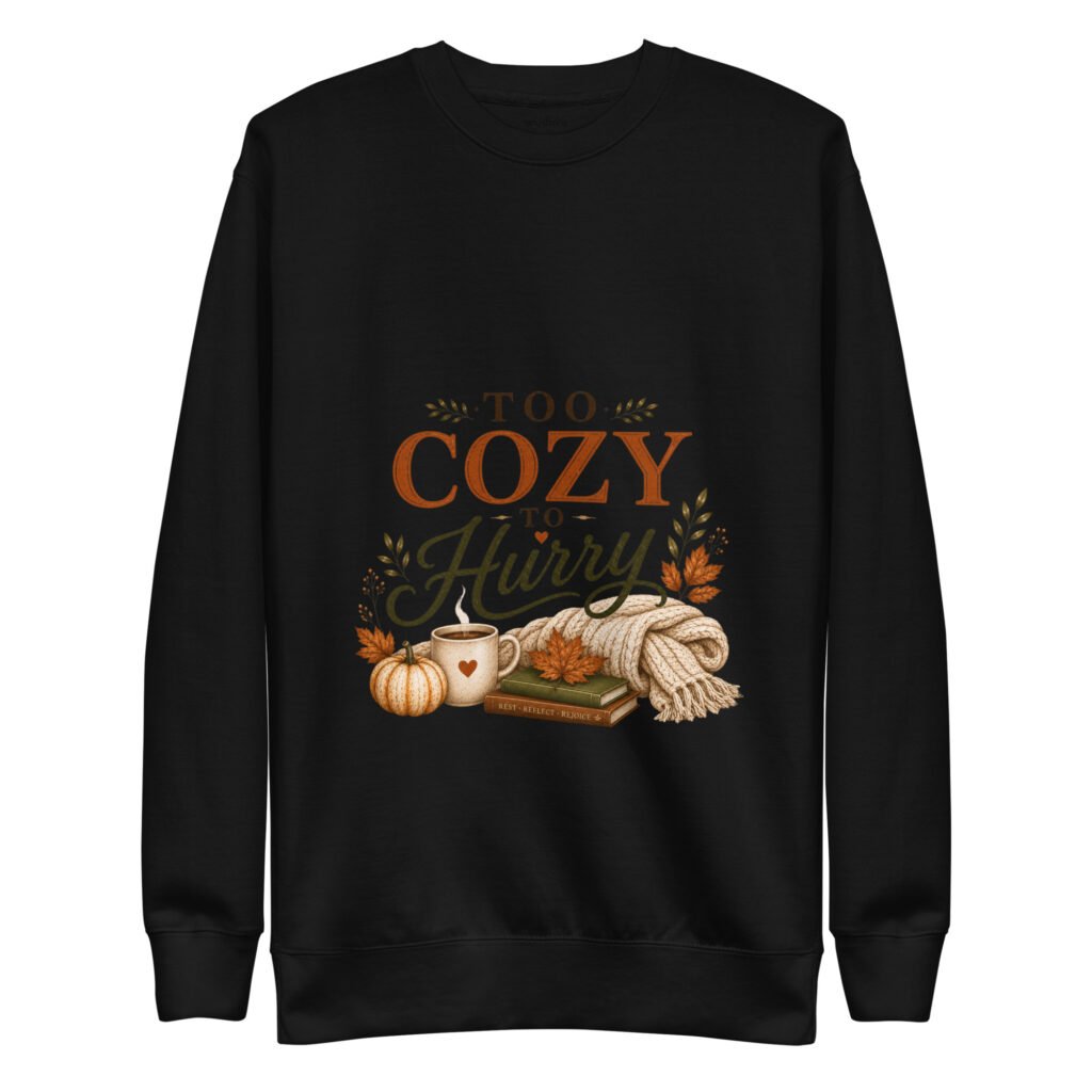 Too cozy to hury - sweatshirt